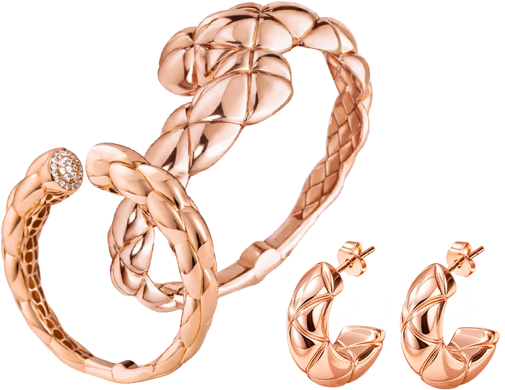 Gelang dan anting koleksi perhiasan bold